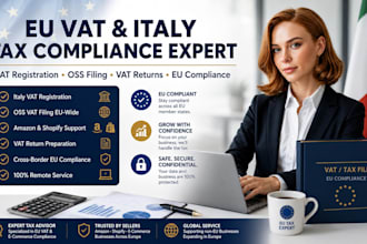 do italy vat registration, oss filing, vat return, bookkeeping eu tax compliance