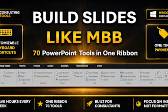 give you the powerpoint addin with 70 tools used by top consulting firms