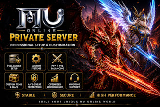 setup and customize your mu online private server season, 6 to 18, custom builds