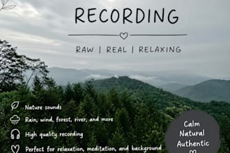 record sound of nature and daily activities