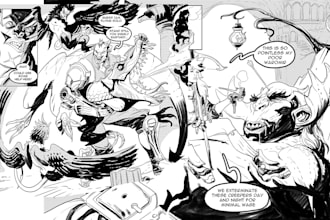 draw comic book illustration manga webtoon anime graphic novel comic strip