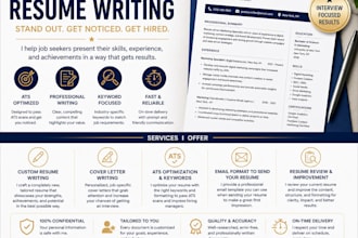 rewrite your resume and help land interviews
