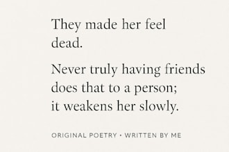 write a deeply personal and heartfelt poem