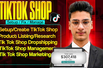 setup tik tok shop UK USA with affiliate marketing and product listing