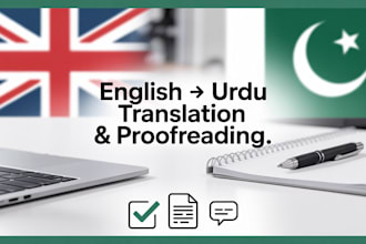 be a certified english to urdu translator