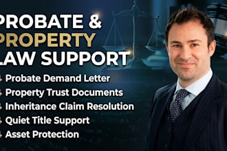 draft probate demand letter, or property trust, or property trust documents