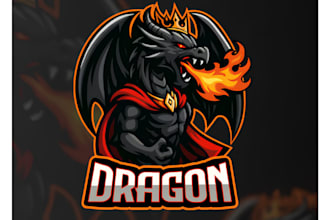 do modern professional creativity dragon logo