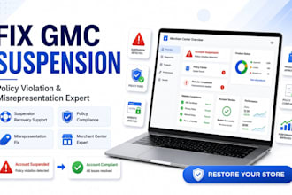 fix google merchant center suspension and policy violations