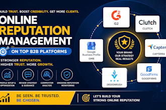 manage online reputation on g2 clutch capterra goodfirm designrush orm