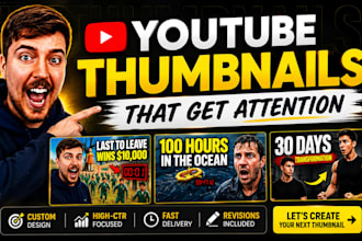 design premium ai youtube thumbnails with high CTR