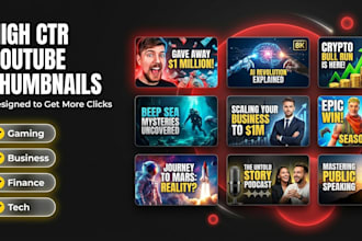 design premium ai youtube thumbnails with high CTR