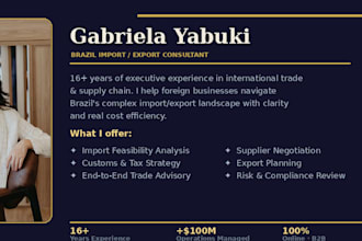 help you import export to brazil legally and cost effectively
