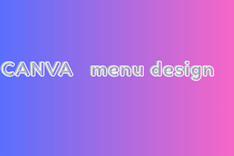 design canva menu, social media design