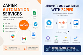 create zapier automation and connect your apps