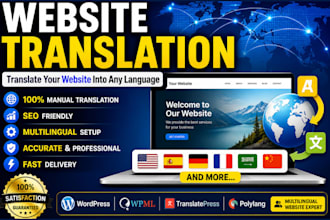 professionally translate your wordpress website into any language with SEO