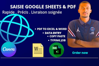 do fast and accurate data entry in google sheets and PDF