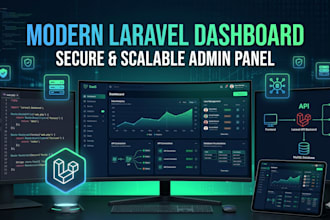 build a modern admin dashboard in laravel