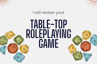 review your tabletop roleplaying game