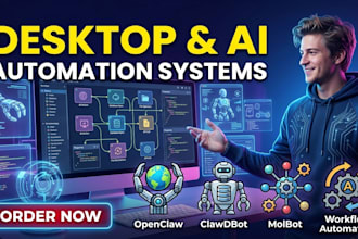 setup openclw, clawdbot, molbot, desktop automation, ai automation system