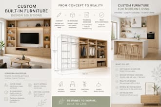 design custom builtin furniture and detailed furniture plans