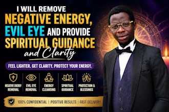 do evil eye removal, energy cleansing and spiritual guidance