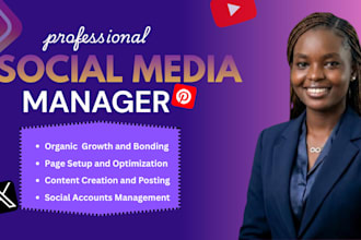 be your social media manager, strategy expert, social media VA and ads manger