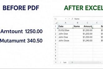 do PDF bank statement to excel conversion