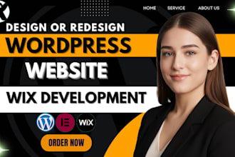 design a website with wordpress or wix redesign wix to wordpress