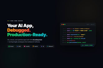 fix, secure, and optimize your vibe coded ai generated app