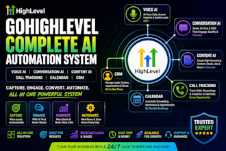 gohighlevel voice ai conversation ai content ai call tracking calendar CRM