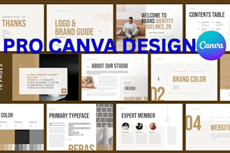 design canva branding kit guideline brand book style guide social media template