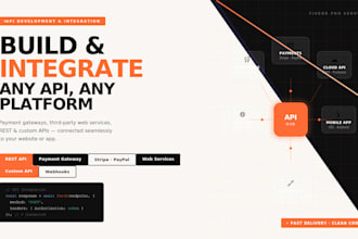 create API and integrate any third party services