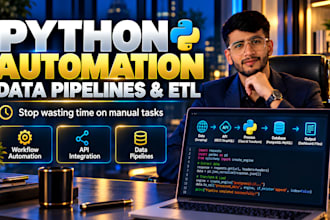 build python data pipelines for extraction and automation