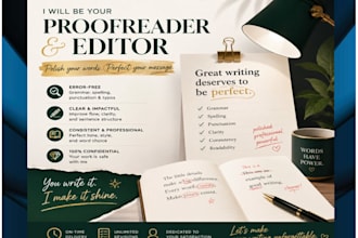 edit and proofread content for natural readability