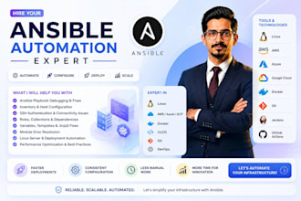 build ansible automation for cloud, devops, and server management