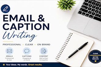 write emails, captions, and blog content
