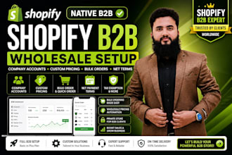 setup shopify b2b wholesale store with custom pricing