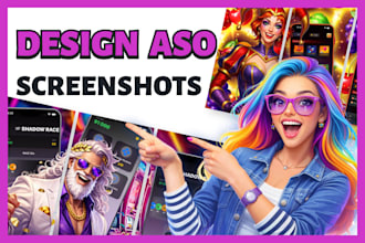 design awesome play store and app store screenshots