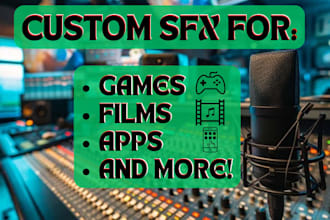 create custom sound effects for video games