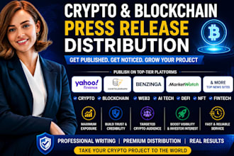 crypto press release distribution blockchain PR web3 news publishing
