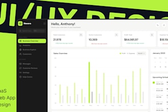 design saas web app and enterprise dashboard in figma