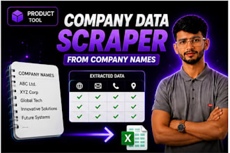build scraper to extract company data from company names