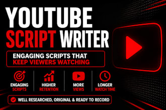 write high retention youtube scripts for your channel