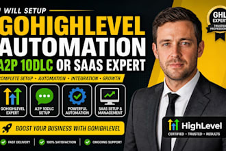 setup go high level a2p 10dlc gohighlevel automation or gohighlevel saas expert