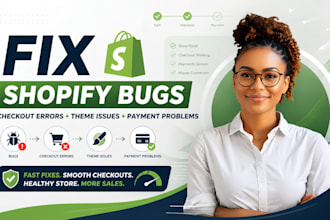 fix shopify checkout error, cart issue, theme error, and payment gateway problem