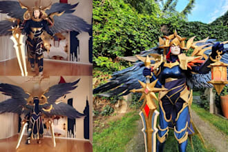 3d cosplay creation eva foam fabric 3d wearable armor 3d mask cosplay design