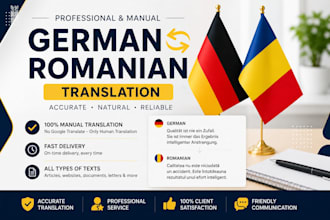 manually translate german to romanian
