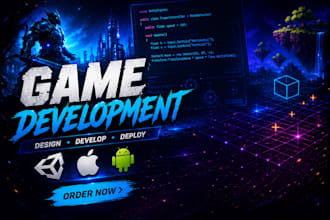 develop custom 3d unity games for mobile and PC