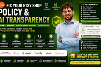 fix your etsy shop policy and ai transparency labeling