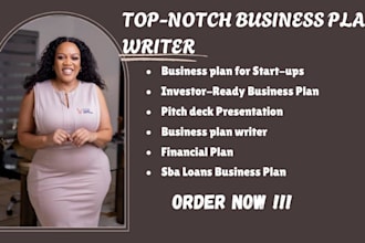 write a professional business plan and grant proposal